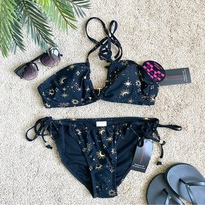 Black and Gold Women's Bikini Set